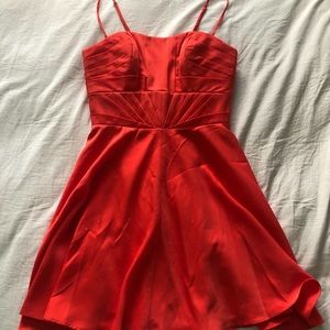 Orange Marciano Short Cocktail Dress